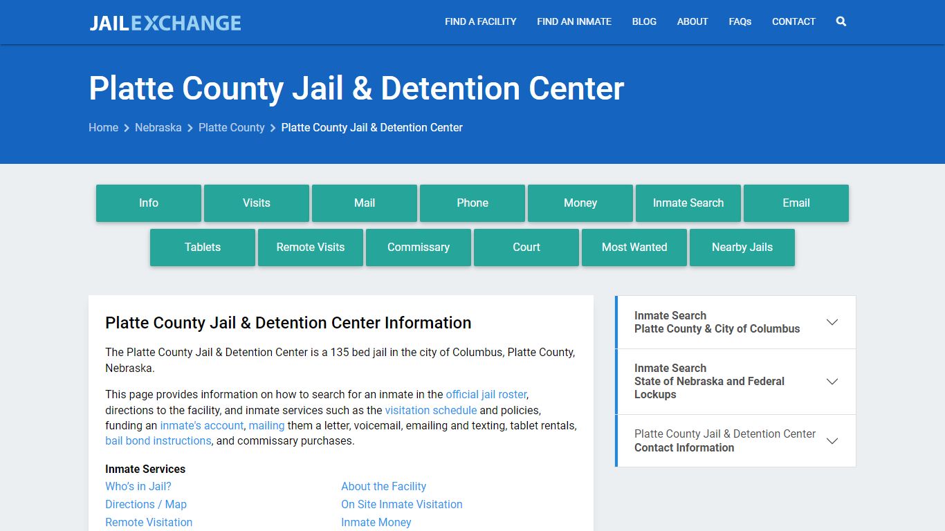Platte County Jail & Detention Center - Jail Exchange